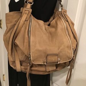 Kooba Johnnie Shopper in Taupe Leather.